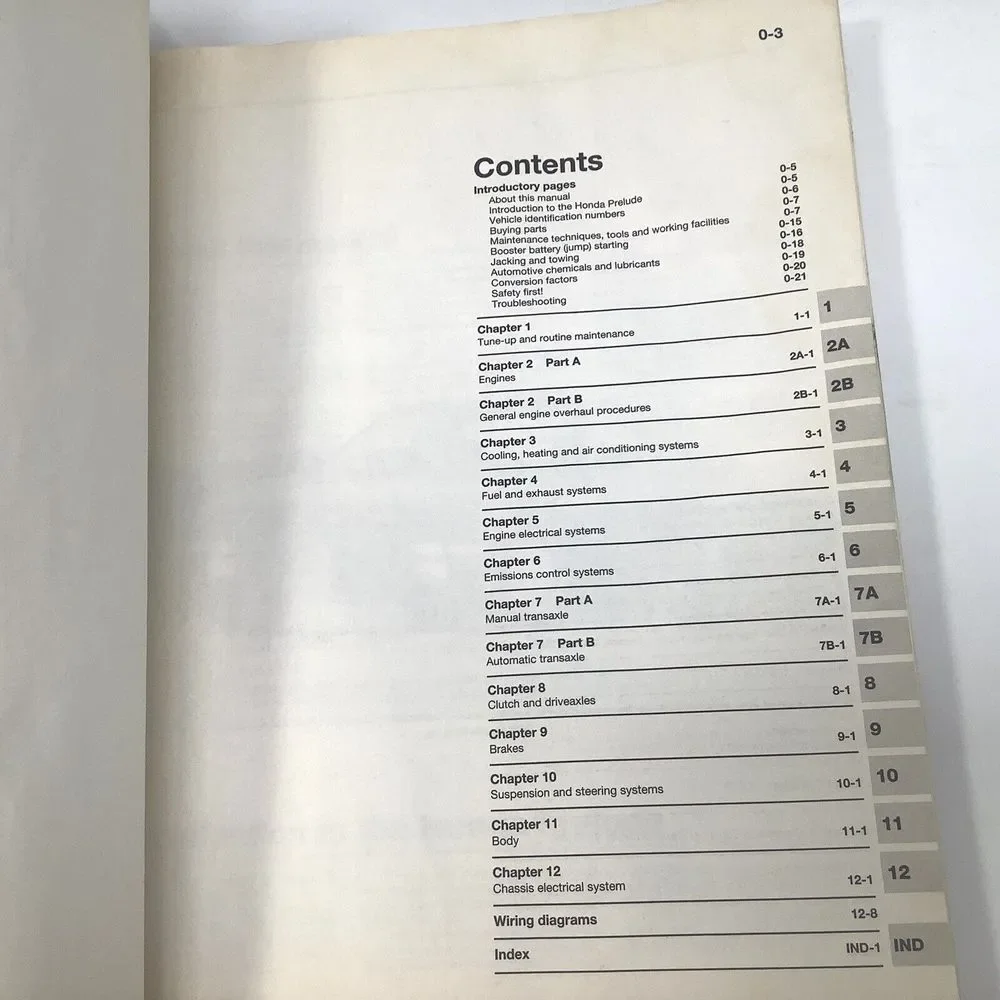 1979 - 1989 Honda‎ Prelude Automotive Repair Manual 42040 Haynes Paperback